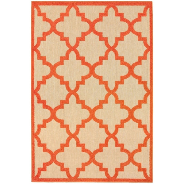Oriental Weavers Cayman 660O9 10x13 Rectangle - Sand/ Orange-Polypropylene C660O9300390ST - main
